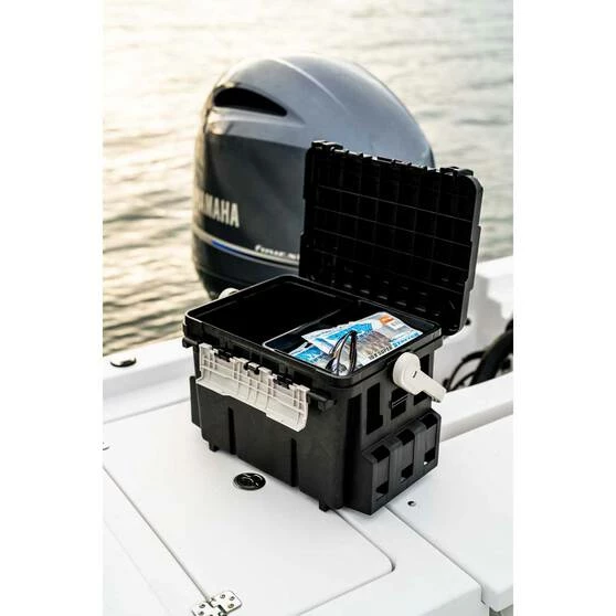 Meiho Bucket Mouth 5000 Tackle Box Black 2 Meiho Bucket Mouth 5000 Tackle Box Black - Image 2